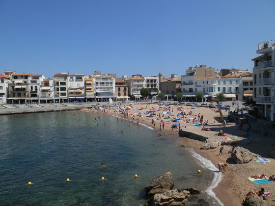 Escala main town beach