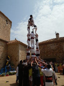 Mont-ras castellers at Corpus Christi