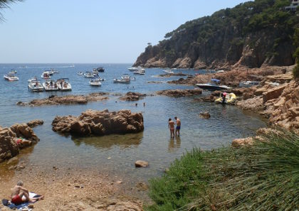 Aigua Xelida tiny beach on the other side of the bay