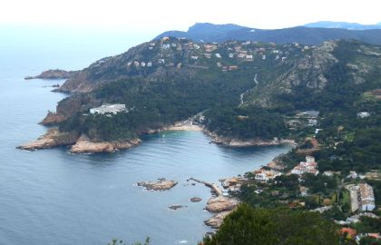 View over Aiguablava and Fornells from Cap de Begur