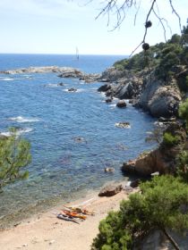 Mont-ras El Crit beach between Cap Roig and Plajta Castell Costa Brava