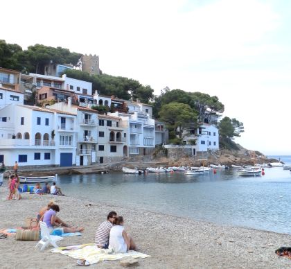 Beach and boats at Sa Tuna Begur Costa Brava