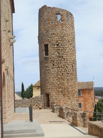 Bellcaire dEmporda tower on the castle walls