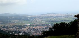 View from path above Cabanyes over Calonge