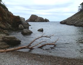 Beach at Cala Ferriol near Estartit Costa Brava