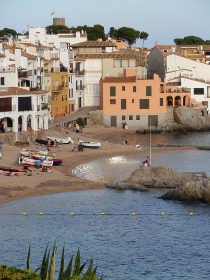 Calella de Palafrugell Port Bo Houses and beach