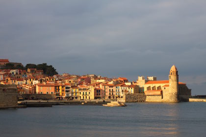 Collioure view across the harbour