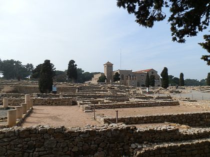 Ruins of Empuries from the beach path