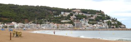 Estartit from the beach Costa Brava