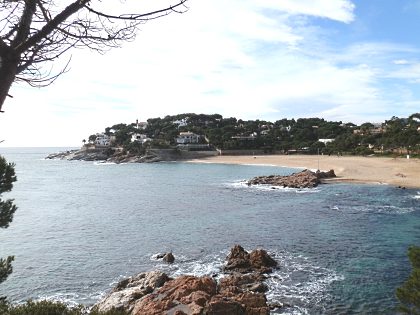 beach of La Concha just around from Platja dAro