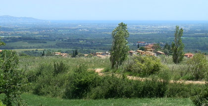 Llado view from chapel to sea