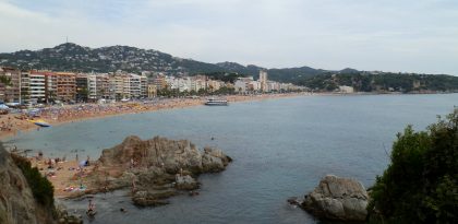 First view of Lloret main beach