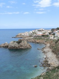 Pebble beaches towards Montgo from Escala