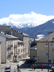 View from Mont-Louis to the mountains