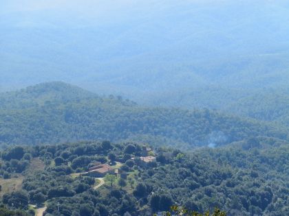 Views across the Gavarres from Montnegre