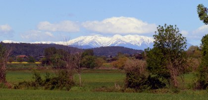 View to the mountains from Casavells Costa Brava