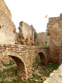 Palafolls Castle interior ruins