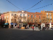 Placa Nova in the centre of Palafrugell