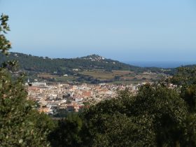 view over Palafrugell from Mont-ras walk
