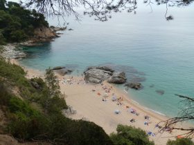 Platja de Boadella between Lloret and Blanes Costa Brava