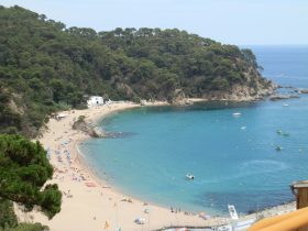 Platja de Canyelles between Lloret and Tossa de Mar Costa Brava