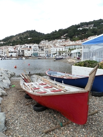 Traditional boats at Port de la Selva