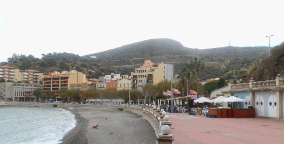 Portbou beach area