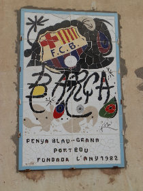 Portbou Penya Barcelona sign by Miro