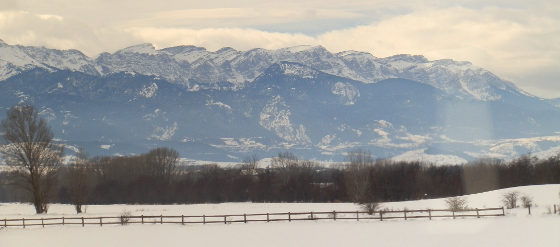 Puigcerda view from train