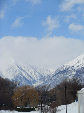 Puigcerda view to mountains