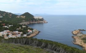 View over Sa Tuna towards Isles Medes