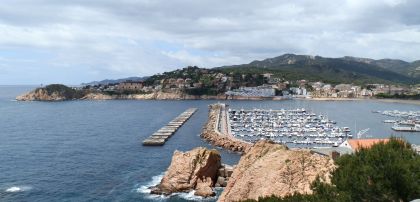 View over Sant Feliu de Guixols port and bay