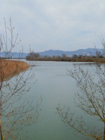 Sant Pere Pescador view along river Fluvia