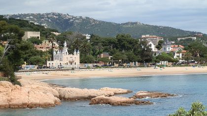 Modernista houses on Platja Sant Pol Costa Brava