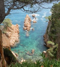 Island and inlet Sant Pol Costa Brava