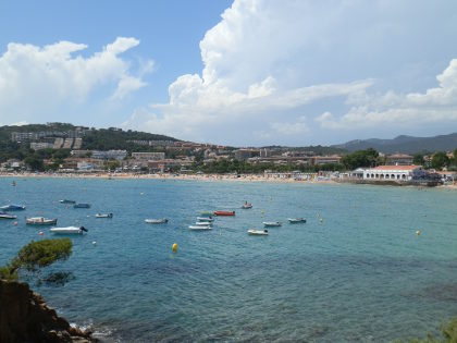 Beach at Sant Pol looking from sAgaro estate path