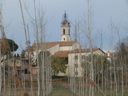 Sils village and church