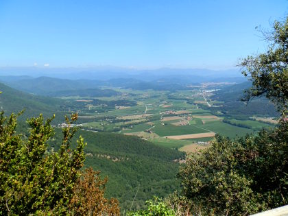 View from Sant Miquel del Castello to Pyrenees