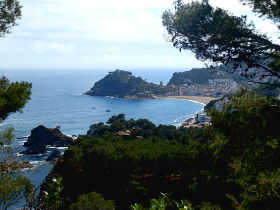 Tossa de Mar view from cliffs