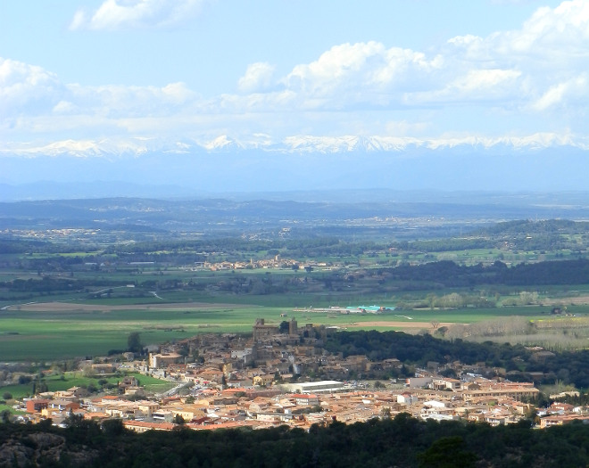 View from Quermany to Pals and Peratallada